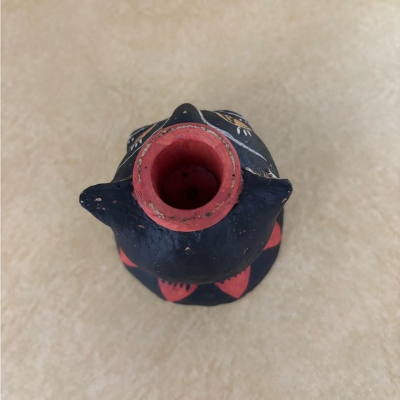 Black and Red Cat Candle Holder - Picture 3 of 7